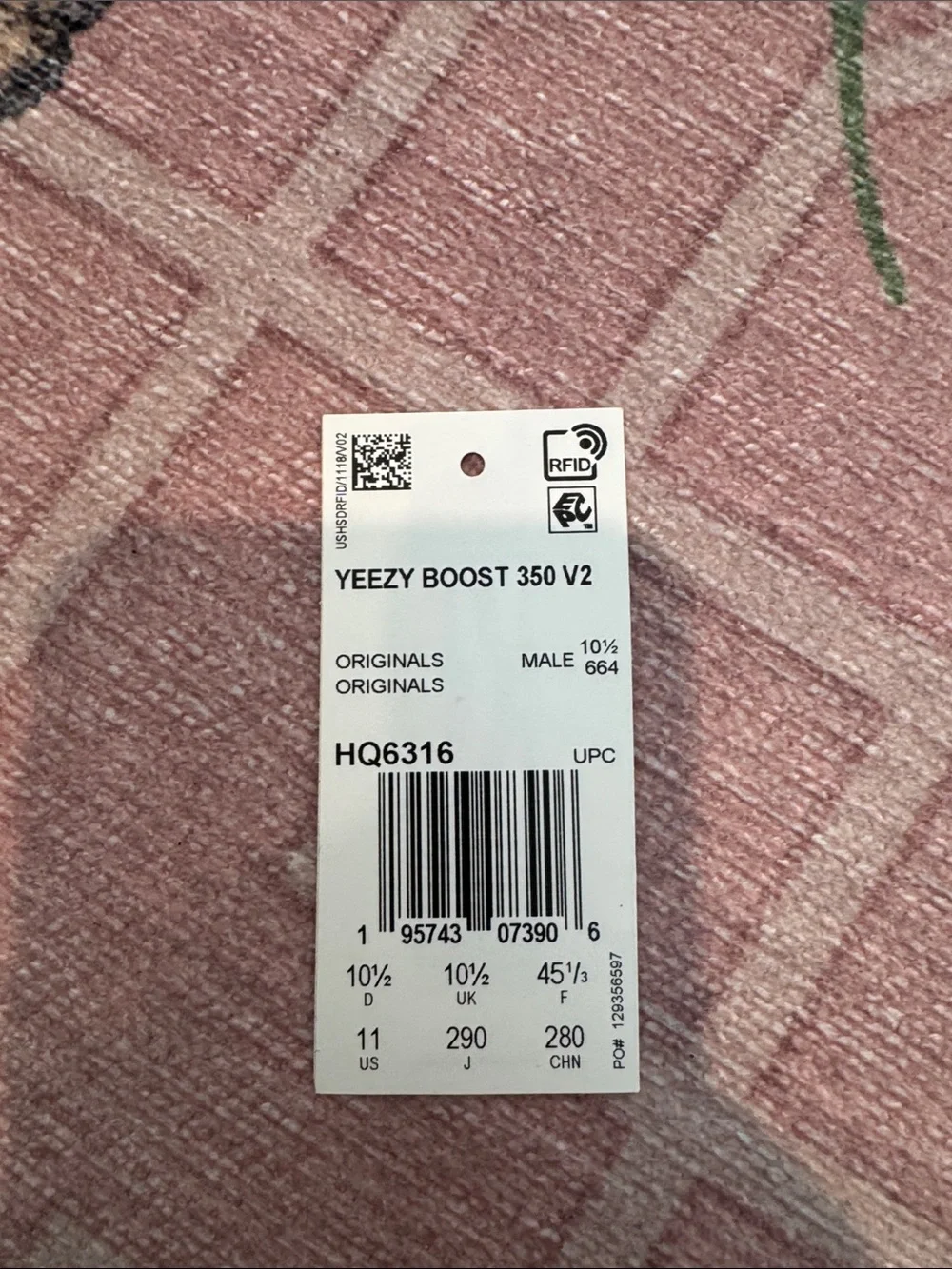 Yeezy Boost 350 V2 Bone Cream White Sneakers authentic size 11